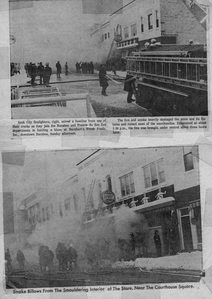 Historical Baraboo Fire Department archive photograph.