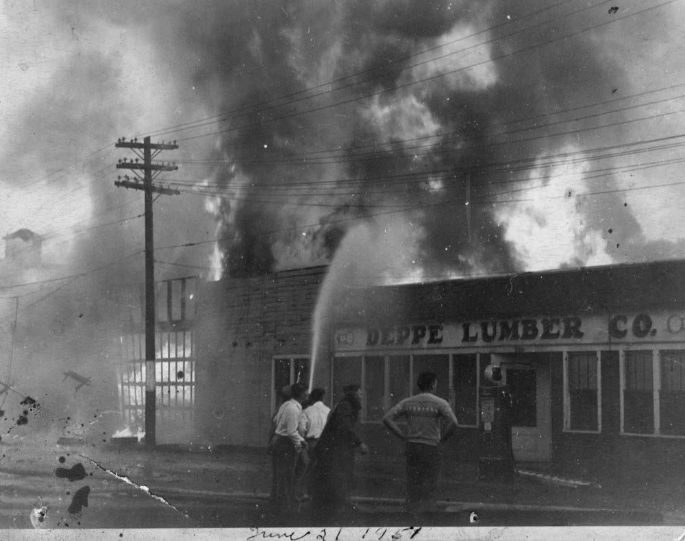 Historical Baraboo Fire Department archive photograph.