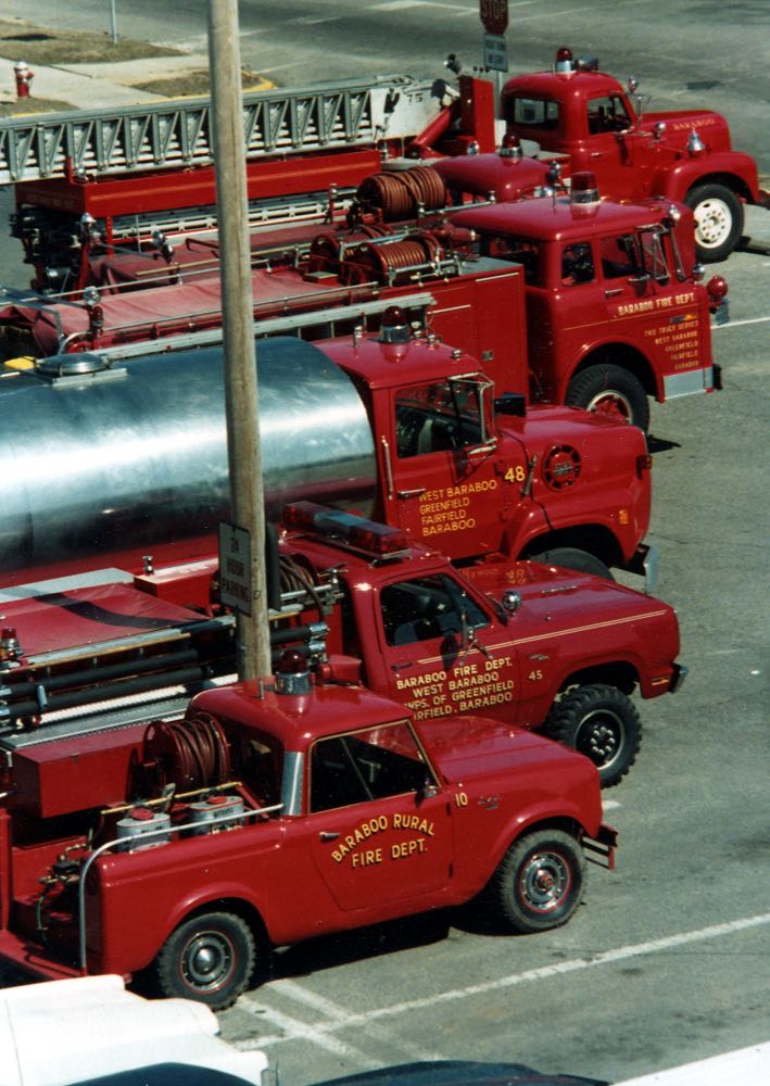 Historical Baraboo Fire Department archive photograph.