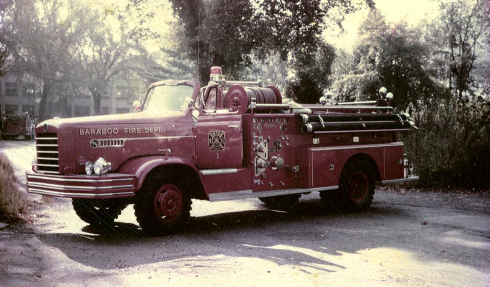 Historical Baraboo Fire Department archive photograph.