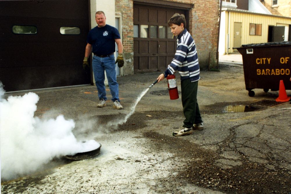Historical Baraboo Fire Department archive photograph.