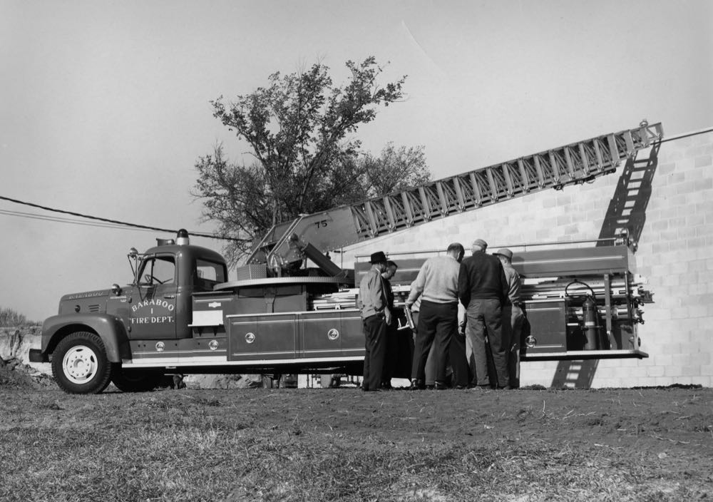 Historical Baraboo Fire Department archive photograph.