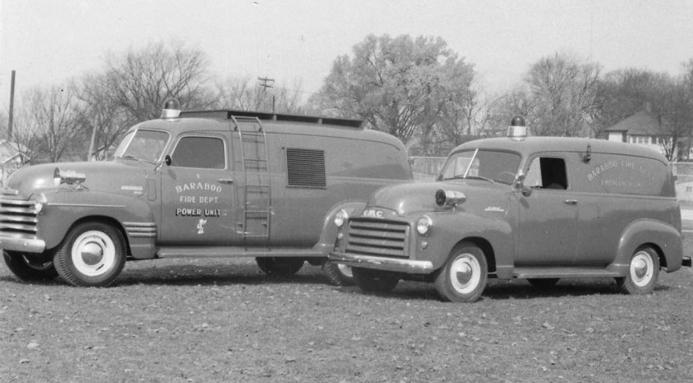 Historical Baraboo Fire Department archive photograph.