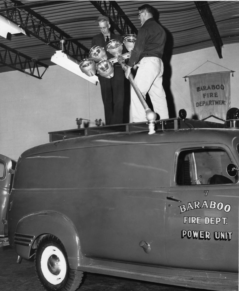 Historical Baraboo Fire Department archive photograph.