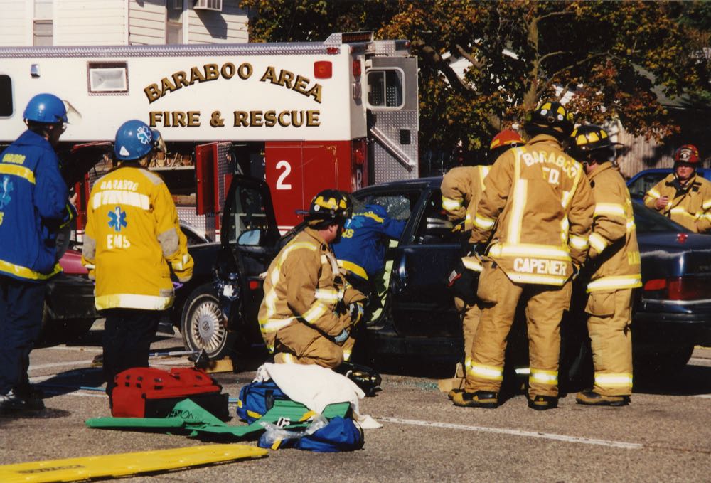 Historical Baraboo Fire Department archive photograph.