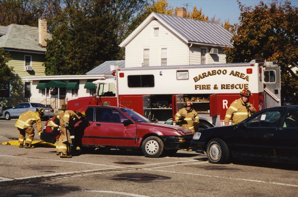 Historical Baraboo Fire Department archive photograph.