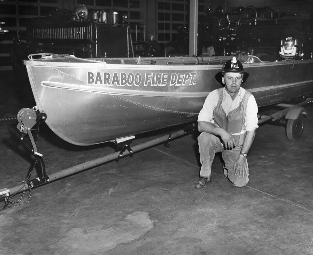 Historical Baraboo Fire Department archive photograph.