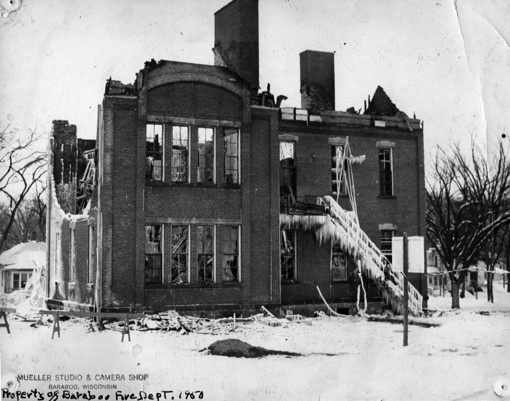 Historical Baraboo Fire Department archive photograph.