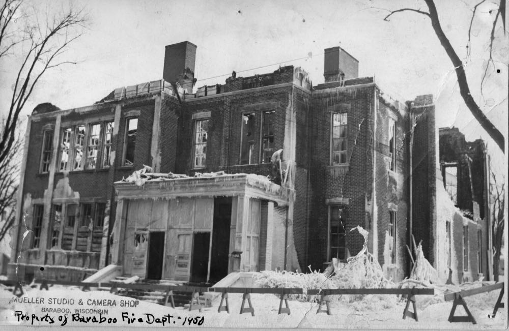 Historical Baraboo Fire Department archive photograph.