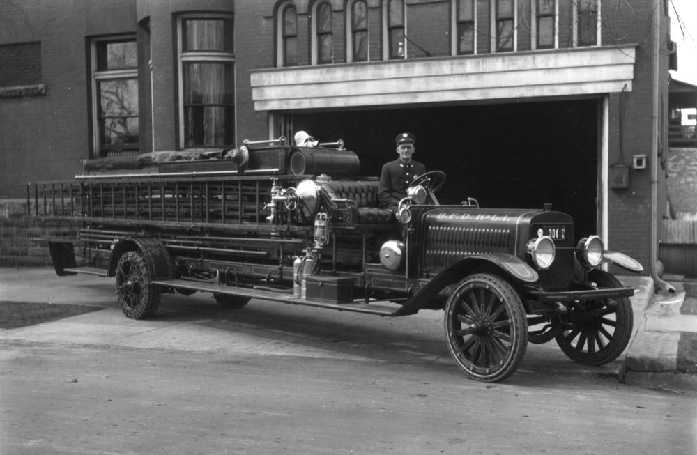 Historical Baraboo Fire Department archive photograph.