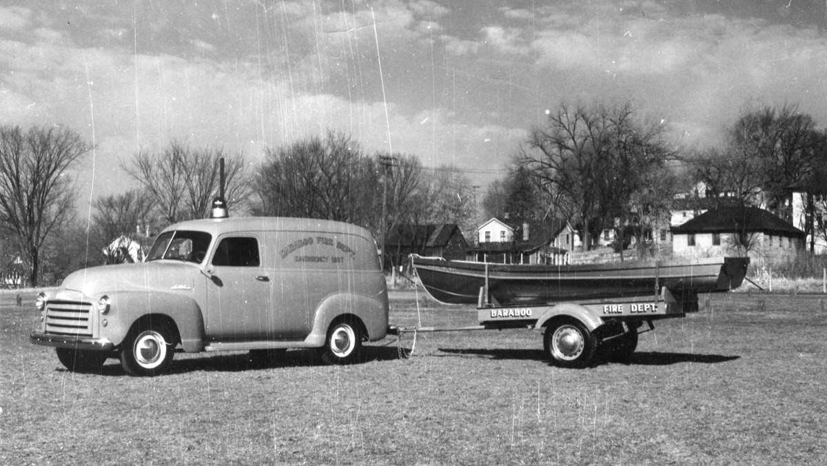 Historical Baraboo Fire Department archive photograph.